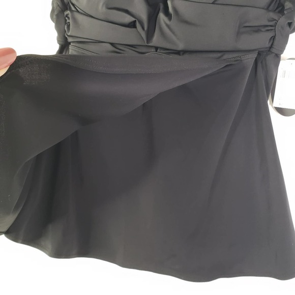 NEW Soma Swim‎ Criss Cross Tankini Top 34B Black NWT - Picture 7 of 11